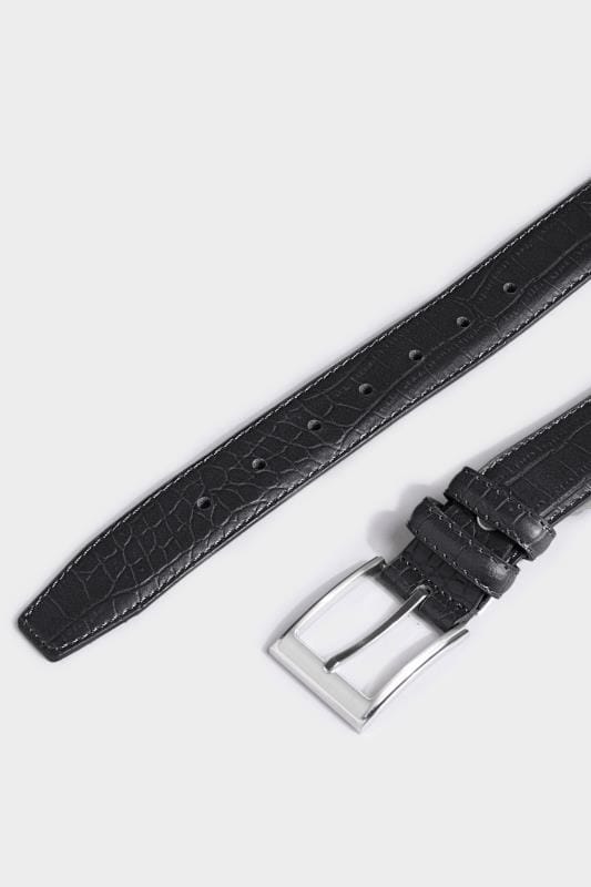 BadRhino Black Textured Bonded Leather Belt 2