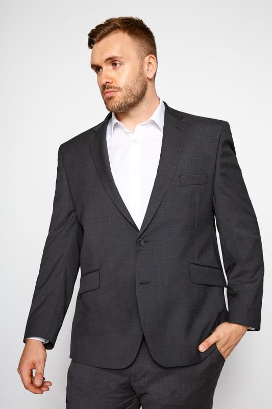 BadRhino Big & Tall Charcoal Grey Regular Suit Jacket_9c3a.jpg