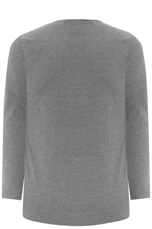 BadRhino Big & Tall Grey Seventy Five Print Long Sleeve T-Shirt_c1a3.jpg