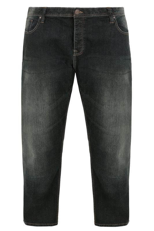 Men's Tapered BadRhino Indigo Vintage Wash Tapered Leg Jeans