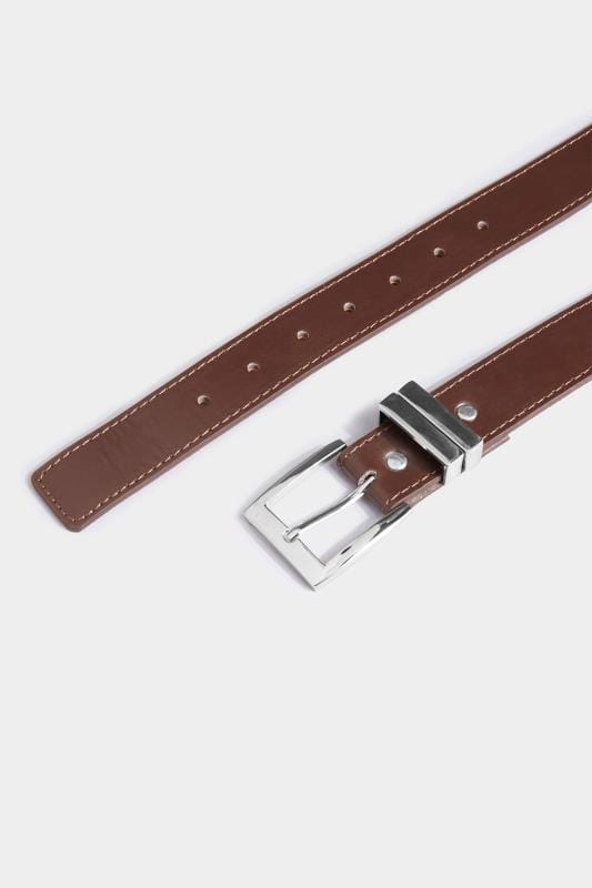 BadRhino Plain Brown Bonded Leather Belt_3947.jpg