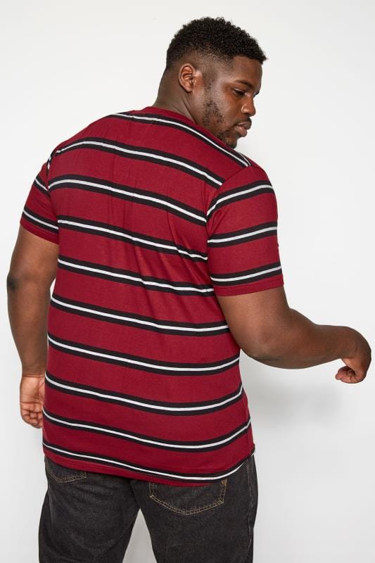BadRhino Big & Tall Red Striped Grandad T-Shirt_dad2.jpg