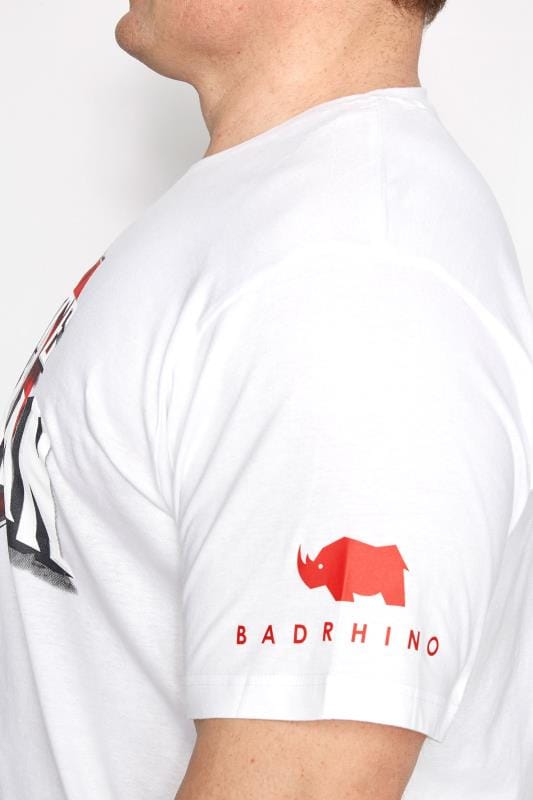 Badrhino White Ultimate Strongman T Shirt Extra Large Sizes M L Xl 2xl 3xl 4xl 5xl 7579