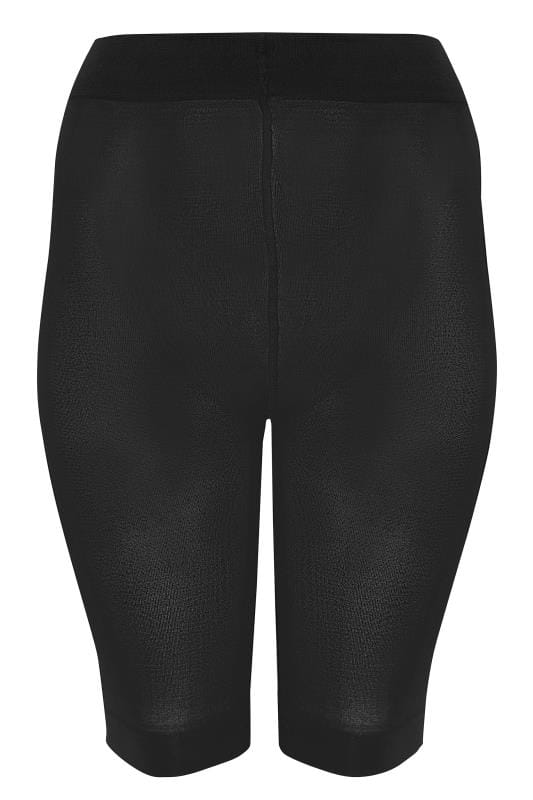 Plus Size Black Anti Chafing High Waisted Shorts | Sizes 16 to 36 | Yours Clothing 3