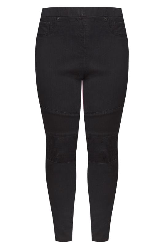 black jegging trousers