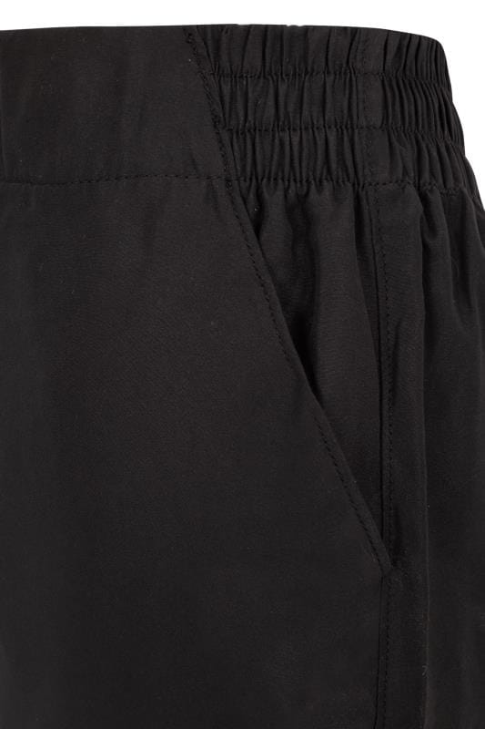 Black Board Shorts | Sizes 16 to 36 | Yours Clothing