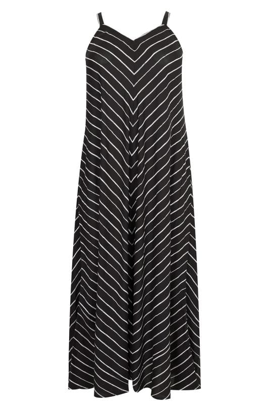 chevron stripe maxi dress