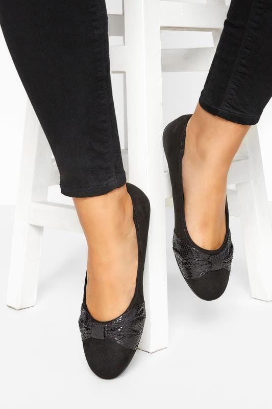Fit Ballet Pumps | Yours Clothing