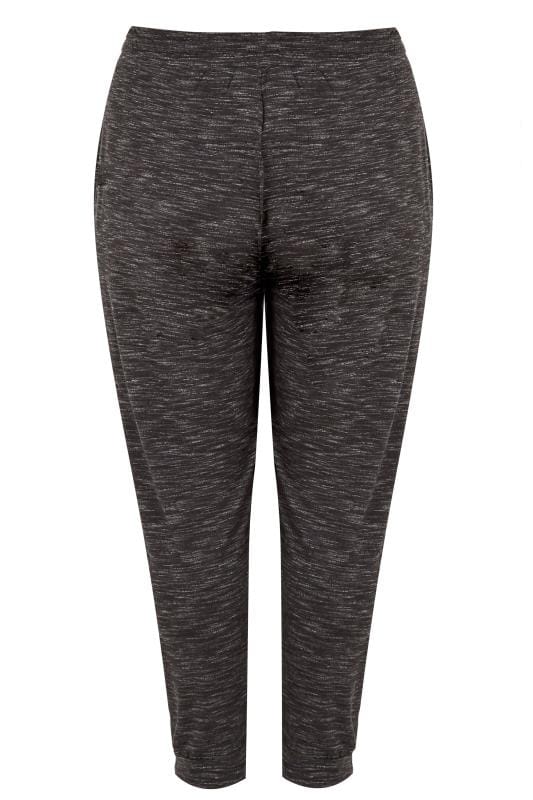 black sequin joggers plus size