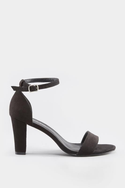 extra wide fit black heels