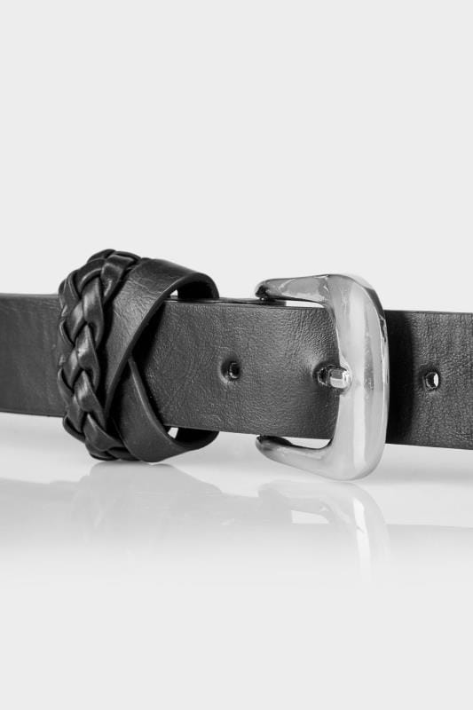 Black Braided Belt | Yours Clothing 3