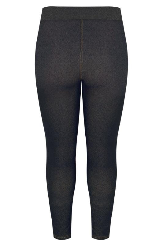 YOURS FOR GOOD Curve Black Jersey Jegging 4