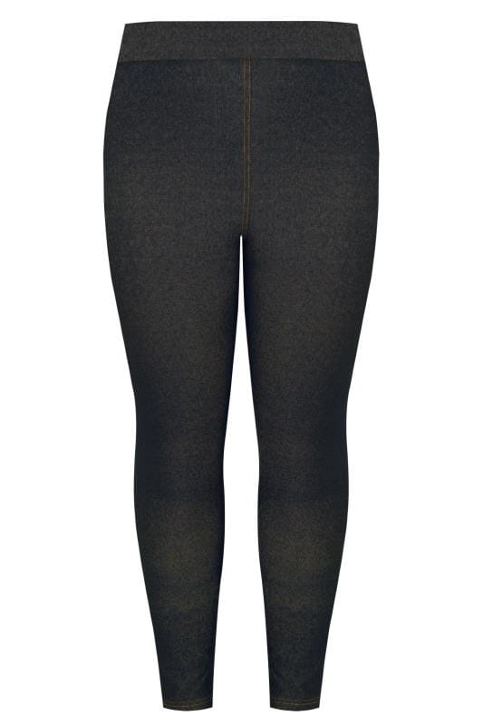 YOURS FOR GOOD Curve Black Jersey Jegging 3