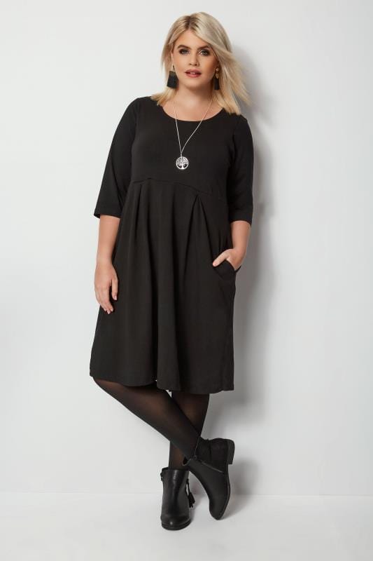 Black Skater Dress, Plus size 16 to 36 2
