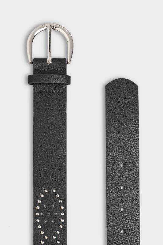 Black Studded Belt | Yours Clothing 3