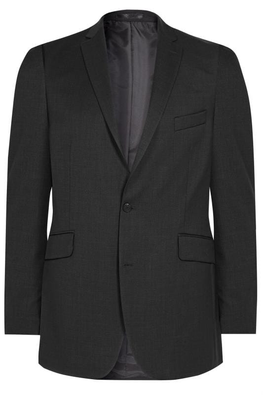 BadRhino Black Regular Suit Jacket | Sizes 44