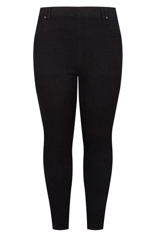 Black Ultimate Comfort BEST FRIEND Jeggings , plus size 16 to 36 ...
