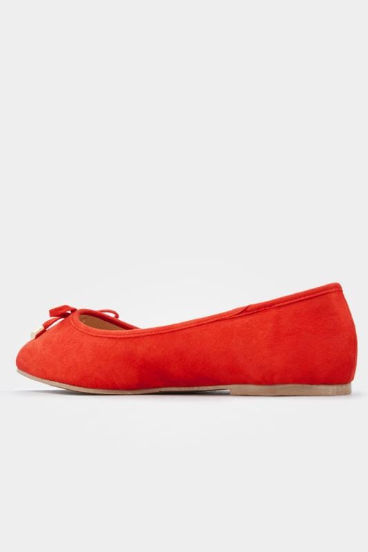 red flat shoes wide fit