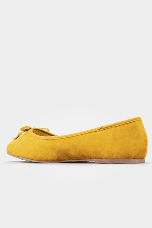 mustard wide fit shoes