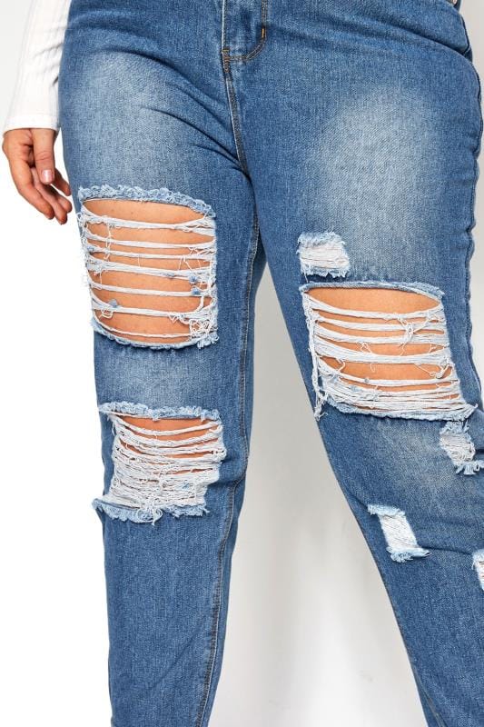 really ripped mom jeans