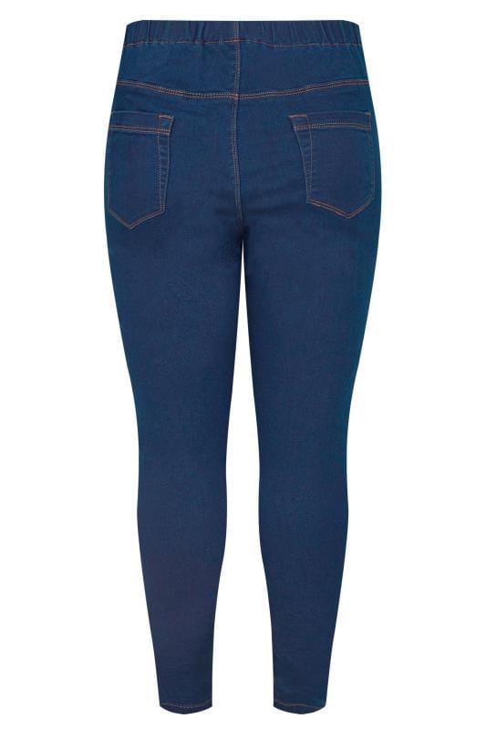 Blue Pull On JENNY Jeggings, plus size 16 to 36 | Yours Clothing