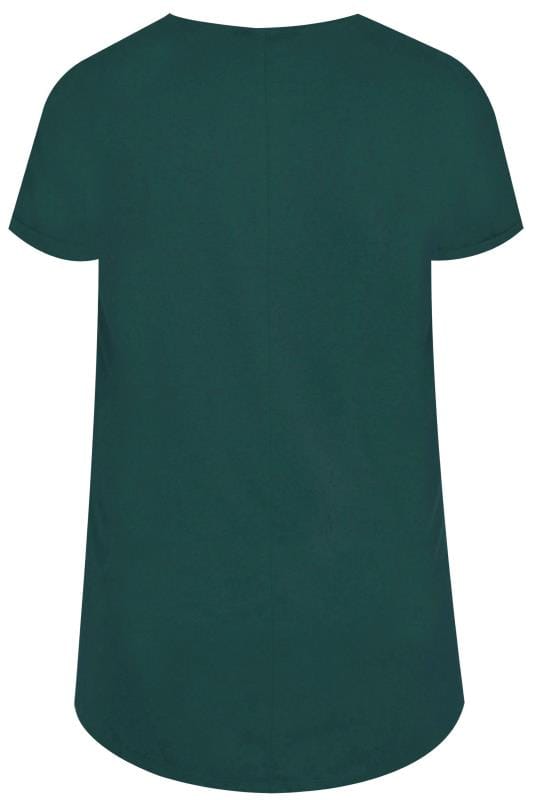 Bottle Green Pocket T-Shirt | Yours Clothing