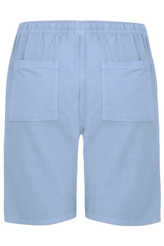 Cornflower Blue Cool Cotton Pull On Shorts_9b3e.jpg