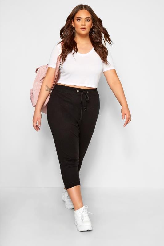 Just My Size Womens Plus Size Jogger with Lace-up Legs