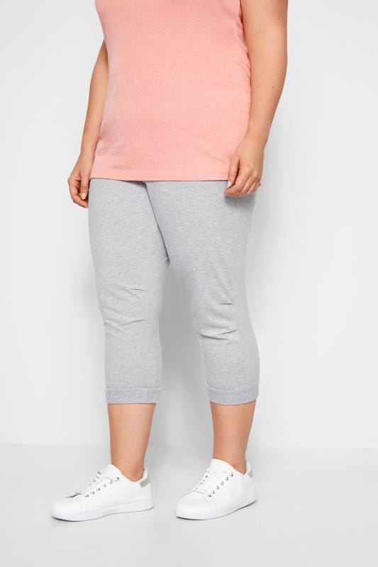 plus size cropped joggers