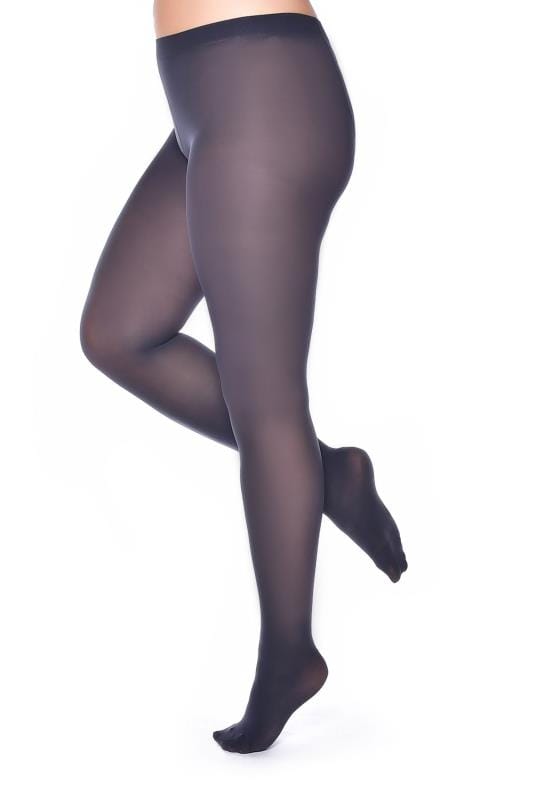 Plus Size Tights Charcoal Grey 50 Denier Tights