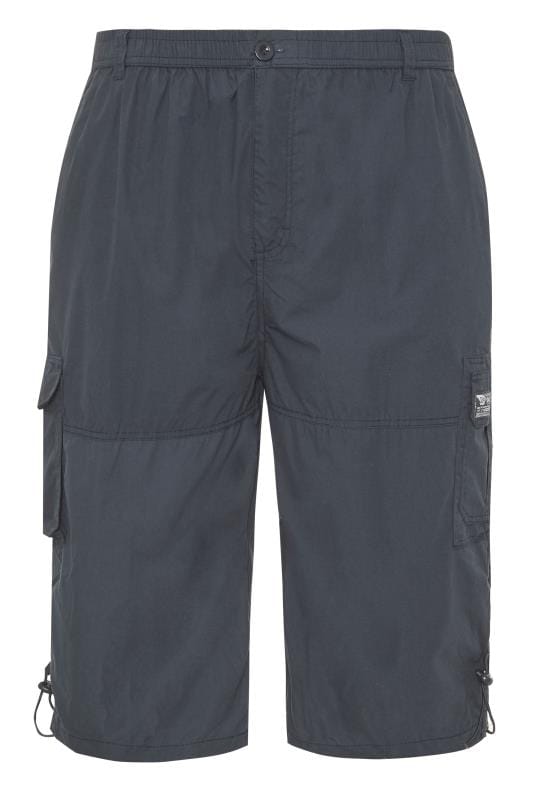 D555 Navy Leg Pocket Cargo Shorts | BadRhino