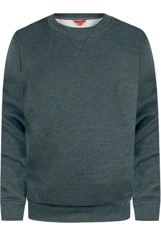 Plus Size Sweatshirts D555 Big & Tall Rockford Grey Sweatshirt