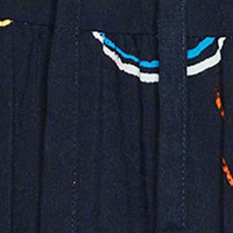 Evans Navy Blue Floral Print Pleated Maxi Dress 5