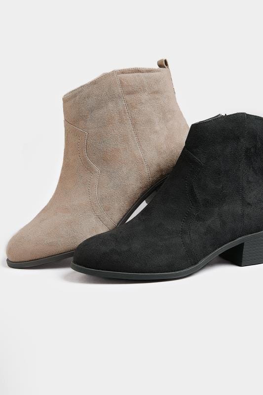 grey western ankle boots