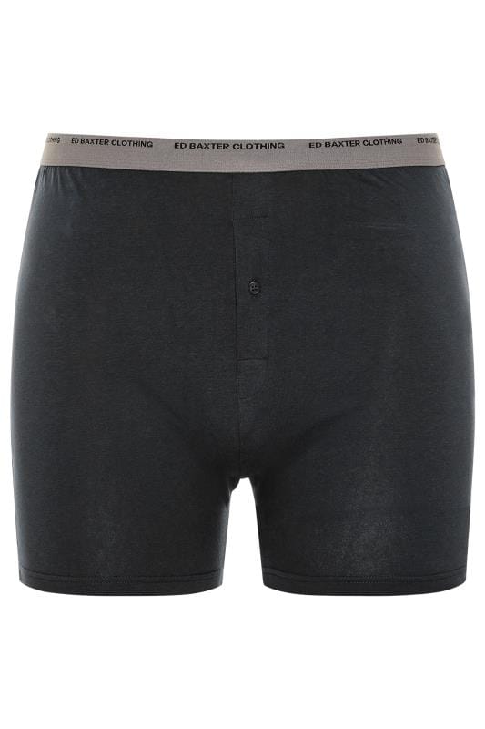 ED BAXTER 3 PACK Grey Boxer Shorts | BadRhino 4