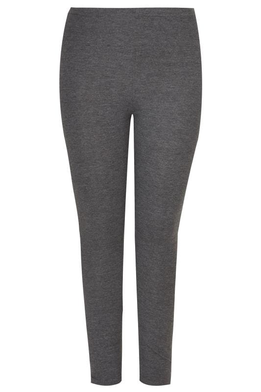 Plus Size Grey Soft Touch Leggings | Yours Clothing 3