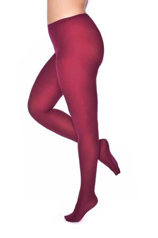 Plus Size Tights Hot Pink 50 Denier Tights