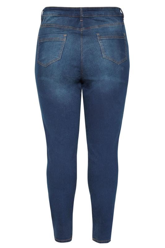 Plus Size Indigo Blue Skinny Stretch AVA Jeans | Yours Clothing 6