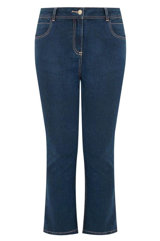 Indigo Blue Bootcut 5 Pocket Denim Jeans Plus Size 16 to 32 4