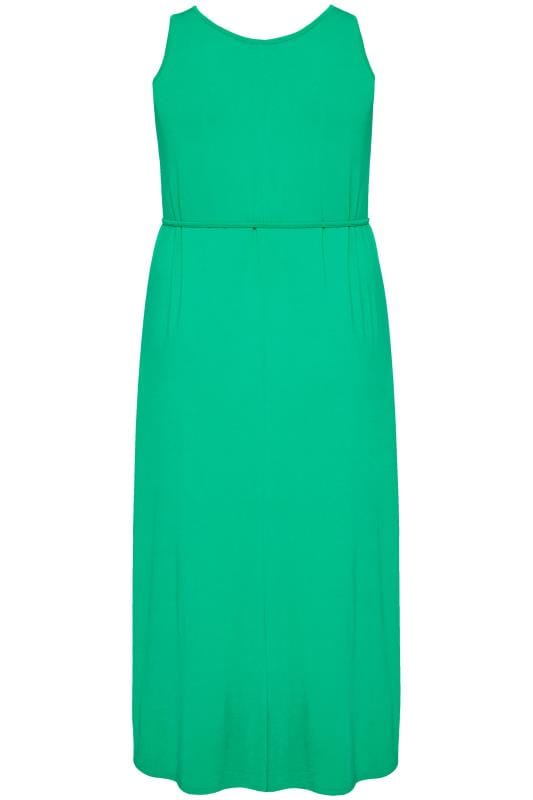 Green Maxi Dress With Belt | Sizes 16-36 | Yours Clothing