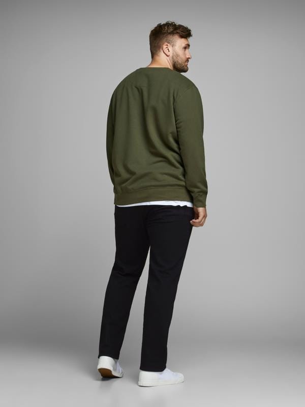 JACK & JONES Black Original Straight Leg Jeans | BadRhino 4