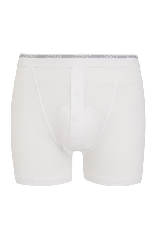 JOCKEY 2 PACK White Classic Boxers | BadRhino