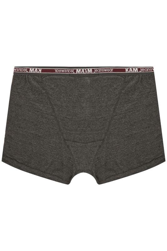 KAM 3 PACK Navy Blue & Grey Assorted Boxers 5