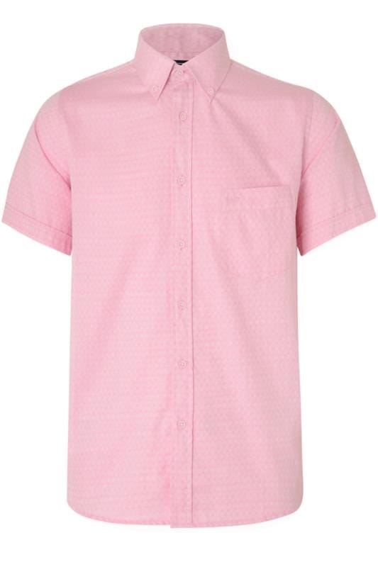 KAM Big & Tall Pink Herringbone Shirt_bb34.jpg