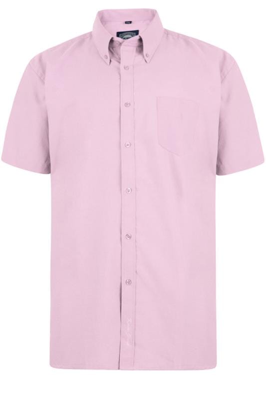 KAM Pink Oxford Short Sleeve Shirt | BadRhino 2