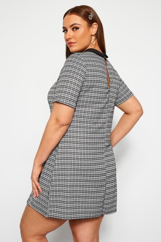 LIMITED COLLECTION Black & White Check Dress | Yours Clothing