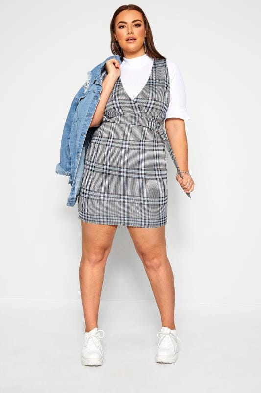 LIMITED COLLECTION Blue Check Pinafore 