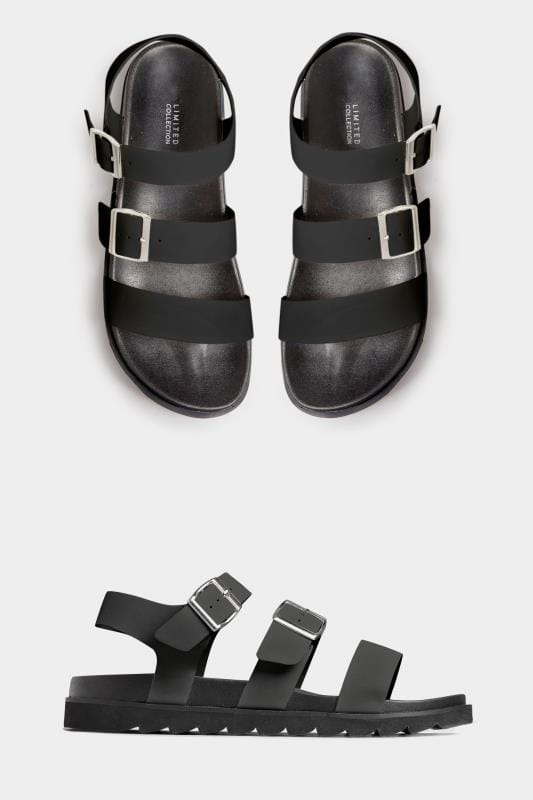 LIMITED COLLECTION Black Footbed Buckle 
