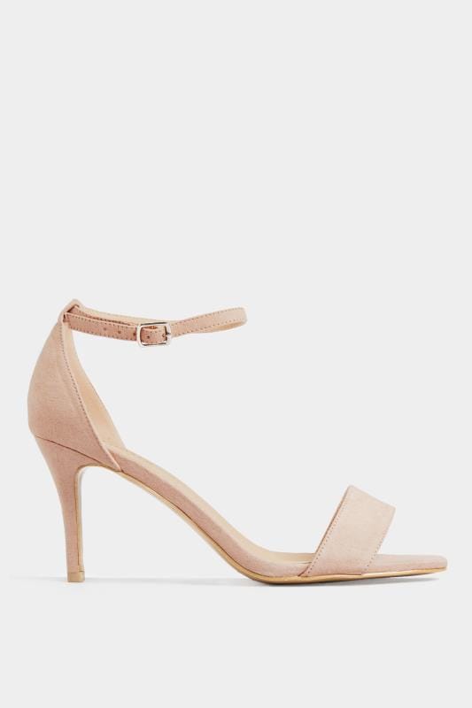 nude heeled sandals wide fit