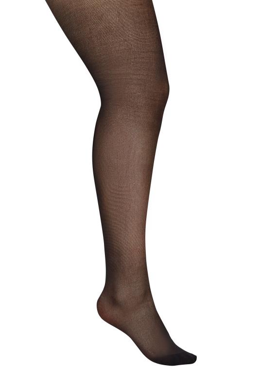 Black Sheer Luxury 30 Denier Tights | Yours Clothing 2
